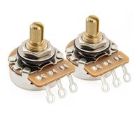 Musiclily Pro HD A1 Meg Potentiomètres Laiton Short Split Shaft 1/4" Audio Taper Pots pour Jazzmaster Style Guitare électrique Basse (Lot de 2)