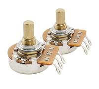 Musiclily Pro HD A1M+B1 Meg Potentiomètre Laiton Métrique Solid Short Shaft 6,5mm Audio Linéaire Taper Pots pour Guitare électrique Jazzmaster Jaguar Basse (Lot de 1A1B)