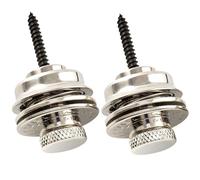 Musiclily Pro Heavy Duty Strap Locks Attache Courroie Système à Blocage pour Guitare électrique Fender Strat/Tele ou Basse, Nickel (Set de 2)