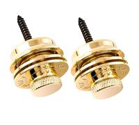 Musiclily Pro Heavy Duty Strap Locks Attache Courroie Système à Blocage pour Guitare électrique Fender Strat/Tele ou Basse, Doré (Set de 2)