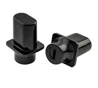 Musiclily Pro Inch Top Hat Telecaster Embouts Boutons Sélecteur 3 Position pour USA Fender Tele, Noir(Set de 2)