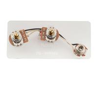 Musiclily Pro Kit électronique Complet Pré-câblé pour électronique Basse Precision Bass type Import avec Potentiomètres 1A1B, Jack Nickel