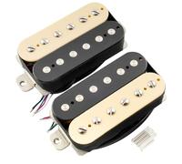 Musiclily Pro LP-OBLA Alnico 5 Découvert Micros Humbucker Manche Chevalet Pickups Set 7,5K/8,8K pour Guitare électrique, Zebra