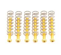 Musiclily Pro M3x25mm Vis et Ressorts en Acier Micro Humbucker pour Guitare électrique importée, Doré (Lot de 6)