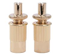 Musiclily Pro M8 Métrique Studs et Inserts Nashville Chevalet Tune-o-matic pour Guitare électrique style Import Les Paul, Doré (Lot de 2)