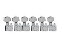 Musiclily Pro Mécaniques 6 en Ligne 2-pins Guitare pour Fender Strat/Tele Guitare,Chrome