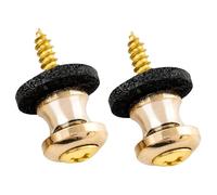 Musiclily Pro Métal Boutons de Sangle Attache Courroie Strap Buttons pour Petite Taille Ukulélé Guitare et Basse, Doré (Lot de 2)