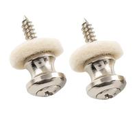 Musiclily Pro Métal Boutons de Sangle Attache Courroie Strap Buttons pour Petite Taille Ukulélé Guitare et Basse, Nickel (Lot de 2)