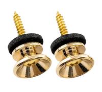 Musiclily Pro Métal Boutons de Sangle Attache Courroie Strap Buttons pour pour Guitare électrique/Acoustique/Basse style Fender, Doré (Lot de 2)