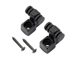 Musiclily Pro Métal String Tree Guides Corde à Rouleau pour Guitare électrique Strat/Tele Style, Noir (Lot de 2)