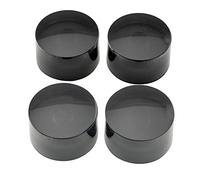 Musiclily Pro Métrique 18 Splines Cylindrique Bouton de Potentiomètre Speed Knobs pour Gretsch Streamliner Style Guitare électrique, Noir (Lot de 4)