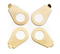 Musiclily Pro Métrique 8,5mm Vintage Fleches de Boutons Potentiomètre Acier Pointers LP Indicateurs Position pour Guitare électrique Epi LP Style, Doré (Lot de 4)