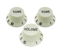 Musiclily Pro Métrique Boutons ST 1 Volume 2 Tone Knobs Set Mint Green | 18 Dents,pour Guitare électrique Import Strat