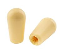 Musiclily Pro Métrique Fileté Embouts Boutons Plastique Sélecteur Toggle 3 Position LP pour Epiphone Les Paul Guitare, Crème (Set de 2)