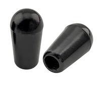 Musiclily Pro Métrique Fileté Embouts Boutons Plastique Sélecteur Toggle 3 Position LP pour Epiphone Les Paul Guitare, Noir (Set de 2)