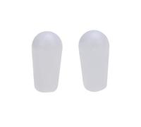 Musiclily Pro Métrique Fileté Embouts Boutons Plastique Sélecteur Toggle 3 Position LP pour Epiphone Les Paul Guitare, Blanc (Set de 2)
