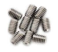 Musiclily Pro Métrique M4x6mm Vis Fixation en Acier Inoxydable pour Boutons de Guitare électrique et Bass, Chrome (Lot de 10)