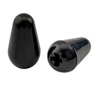 Musiclily Pro Métrique Strat Embouts Boutons Sélecteur 5 Position pour Import Strat Guitare, Noir(Set de 2)