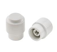 Musiclily Pro Métrique Telecaster Embouts Boutons Sélecteur 3 Position pour Import Squier Tele Style Guitare, Blanc (Set de 2)