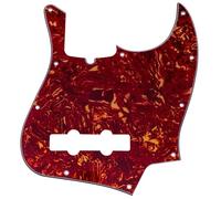 Musiclily Pro Pickguard 10 Trous Style Moderne pour Jazz Basse à 4 cordes, 4 plis Tortoise Brun