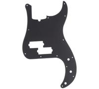 Musiclily Pro Pickguard 13 trous style moderne P Basse pour Precision Basse, 1 pli Noir Muet