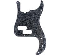 Musiclily Pro Pickguard 13 trous style moderne P Basse pour Precision Basse, 4 plis Perle Noir