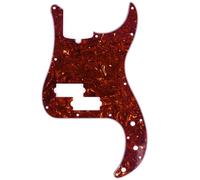 Musiclily Pro Pickguard 13 trous style moderne P Basse pour Precision Basse, 4 plis Tortoise Brun