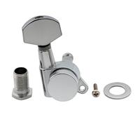 Musiclily Pro R15J-12 15:1 Mécanique Blocage Individuelle Côté Basse Chrome | Bouton Hexagonal,pour Guitare électrique Fender Strat Tele