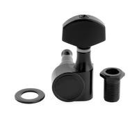 Musiclily Pro R15J 15:1 Ratio 1-Pin Mécanique Individuelle Guitare Côté Aigus Tuner avec Bouton Hexagonal pour Guitare électrique Squier Strat Tele, Noir