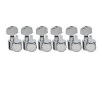 Musiclily Pro R15T-01 2-Pin Mécaniques Blocage 6-en-ligne 16:1 Chrome | pour Guitare électrique Style Fender Strat/Tele