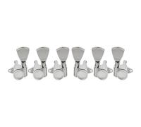 Musiclily Pro R18K 3R3L Mécaniques à Blocage 18:1 Ratio Locking Tuners avec Bouton Keystone pour Guitare Acoustique électrique, Chrome