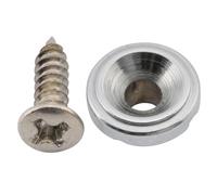 Musiclily Pro Round Vintage Acier Telecaster Guide Cordes pour Guitare électrique type Tele, Chrome