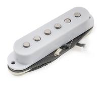 Musiclily Pro ST-50S Staggered Alnico 5 Micro Simple Bobinage Manche 5,6K pour Guitare électrique de type Strat, Blanc