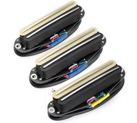Musiclily Pro ST-DPHC Céramique Humbucker Format Simple Bobinage Set Zebra | Rail Blade, Manche Milieu Chevalet Pickup, Super Distortion, pour Guitare électrique Style Strat