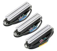 Musiclily Pro ST-DPHC Céramique Set Humbucker Format Simple Bobinage Blanc
