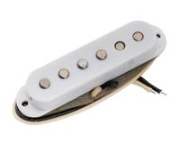 Musiclily Pro ST-FAT50S Staggered Alnico 5 Micro Single Coil Chevalet Pickup pour Guitare électrique type Strat, Blanc