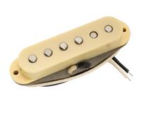 Musiclily Pro ST-FAT50S Staggered Alnico 5 Micro Single Coil Chevalet Pickup pour Guitare électrique type Strat, Crème