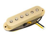 Musiclily Pro ST-FAT50S Staggered Alnico 5 Micro Single Coil Milieu Pickup pour Guitare électrique type Strat, Crème