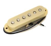 Musiclily Pro ST-TX Staggered Alnico 5 Micro Single Coil Chevalet Pickup pour Guitare électrique type Strat, Crème