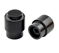 Musiclily Pro Taille Métrique Style Vintage Guitare Embout Sélecteur Micro 3 Voies pour Importé Squier Tele Style, Noir (Lot de 2)