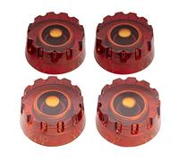 Musiclily Pro US Bouton de Potentiomètre Speed Knobs Cranté Amber Lot de 4