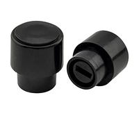 Musiclily Pro US Embouts Sélecteur Switch TL 3 Position Rond Noir Lot de 2 | Plastique, pour guitare électrique type USA Fender Tele