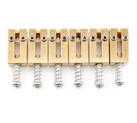 Musiclily Ultra 10,5mm Moderne Pontets Rouleau Laiton Couleur Brute Lot de6