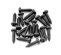 Musiclily Ultra 2,5x9mm Vis de Montage pour Mécaniques Noir Lot de 20 | Acier Inoxydable ,Tête bombée, pour Guitare Electrique Classique Acoustique et Basse