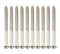 Musiclily Ultra 2,6×35mm Vis Acier Inoxydable pour Micro Nickel Lot de 10 | pour Pickup Guitare électrique et Basse Jazz Bass et Precision Bass P90 Jazzmaster