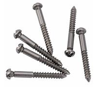 Musiclily Ultra 33X3,5mm Vis Chevalet Tremolo en Acier Inoxydable pour Guitare électrique style PRS, Couleur Originale (Lot de 6)