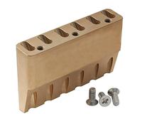 Musiclily Ultra 54mm (2-1/8 inch) Espacement des Cordes 42mm de Haut Bloc Toute en Laiton Solide pour Chevalet Trémolo Série Gotoh 510T
