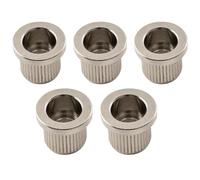 Musiclily Ultra 9,6mm G-TLB-2 Style Basse String Ferrules en Laiton Cordes Traversant le Corps pour Basse électrique, Nickel (Lot de 5)