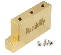 Musiclily Ultra Solide Fat Brass L Forme Bloc Vibrato Barillet Laiton Tremolo Block pour Guitare électrique Floyd Rose 32mm