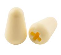 Musiclily Ultra Universel Guitare Embouts Selecteur Strat 5 Positions Switch Caps Tips pour Guitare électrique Fender Squier Strat, Crème (Lot de 2)
